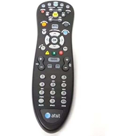 AT&T U-Verse Uverse S10 Standard IR Multifunctional Black Remote - Picture 1 of 1